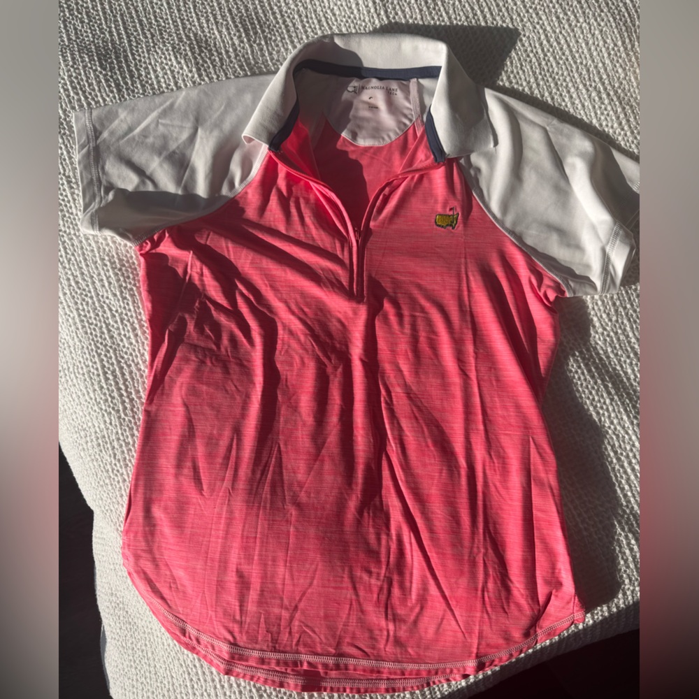 Master’s Pink and White Golf Shirt